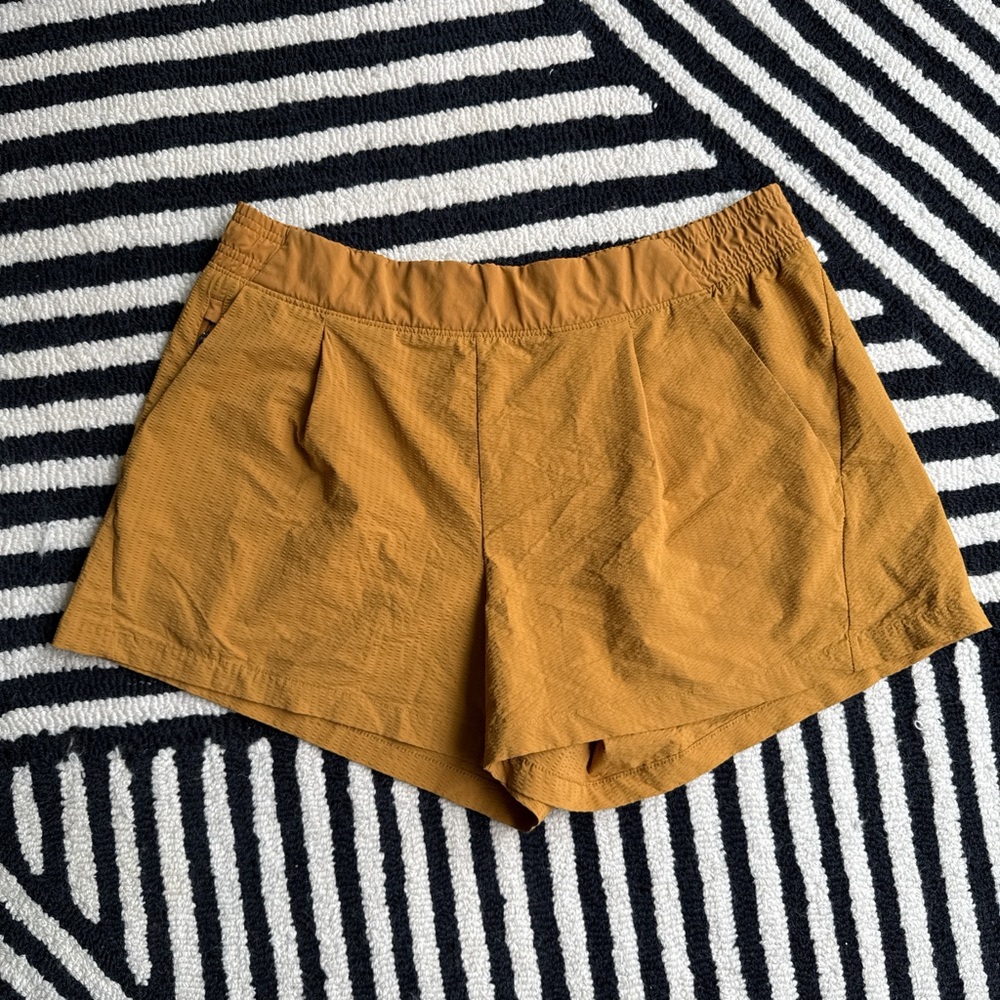 Athleta Yellow Shorts Relaxed Fit